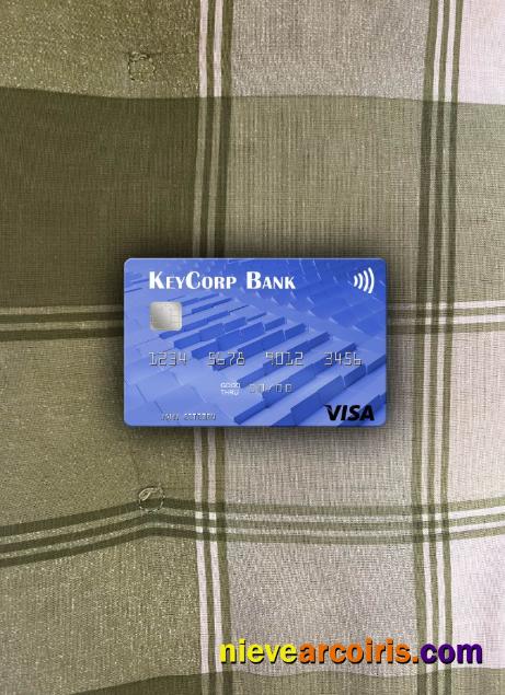 USA KeyCorp Bank visa card photolook